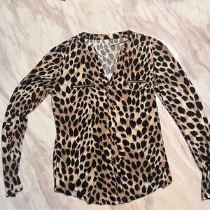 INC International Concepts Animal Print Blouse
